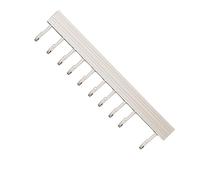 Crochet de Cuisine Support Espace Aluminium Ustensiles Cintre Mural Rangement Blanc (10 Crochets 50cm)