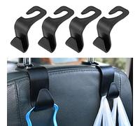 Crochet de dossier de siège intérieur de voiture, crochet universel de sac de voiture de type caché crochets de sac de voiture pour manteau de sac à main de sac à main(Le noir)