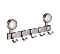 Crochet de douche - Crochet de douche à ventouse en aluminium | Crochet à ventouse haute performance avec 5 et 6 crochets | Crochet de douche en forme d'arc avec ventouse | Crochet de serviette à