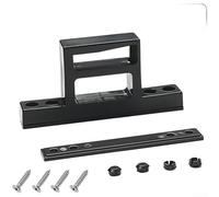 Crochet de fenêtre coulissant en PVC pour cadres en plastique et acier, équipé de boucles de type A et B, conçu pour une ouverture vers l'intérieur pour fenêtres, structure de base renforcée (B noir)