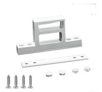 Crochet de fenêtre coulissante en PVC pour cadres en plastique et acier, équipé de boucles de type A et B, conçu pour une ouverture vers l'intérieur pour fenêtres, structure de base renforcée (B blanc