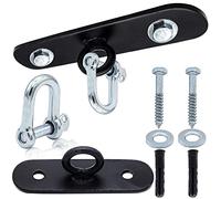 Crochet de fixation plafond en fer pour sac de frappe de boxe avec anse en D, support robuste de 12,7 cm avec boulons, chevilles murales, MMA, Muay Thai, kickboxing, entraînement UFC, balle de vitesse