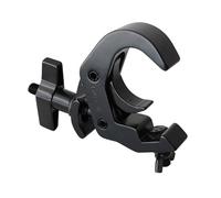 Crochet De Fixation Pour éClairage De ScèNe Lot de 2 pinces en aluminium 48-51 mm, capacité charge 250 kg, ouverture rapide, crochet serrage for éclairage scène, for projecteurs à tête mobile(Black)