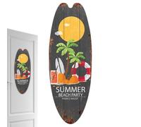 Crochet de fixation pour planche de surf en bois style hawaïen | Décorations sur le thème de la plage pour piscine, salle de surf, décoration de bar, décoration d'intérieur, salle de bain