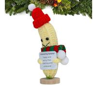 Crochet de Fruits pour Le Soutien émotionnel de Noël | Crochet Banane de Noël, Support émotionnel | Jouet au Crochet avec Petit Fruit de 15 cm/5,9 Pouces, lavorat