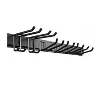 Crochet de garage - Organisateur de rangement en métal mural - Système de rack utilitaire peu encombrant - Solution d'organisation, porte-outils - Crochet de garage polyvalent pour le rangement dans