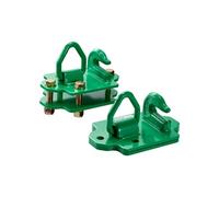 VEVOR 9,52mm Crochet de seau pour tracteur avec anneau d'arrimage, acier de qualité 70, jeu de 2 crochets de préhension vissables avec plaques arrière, compatible avec pelle de tracteur, camping-car,