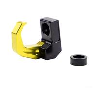 Crochet de guidon de moto pour accrocher un foulard, fabriqué en alliage d'aluminium et ABS, conçu pour le placement avant de la moto (doré)