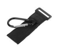 Crochet de Guidon pour Poussette, Mousqueton Compact en Alliage PU Noir | Installation sans Perçage, Format Léger et Compact, pour Paquet à Main et Cintre de Transport