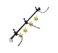 Crochet de guirlande - Barre réglable pour la porte, support en métal résistant, étagère de vacances | Design de support d'affichage à cordes festives, fonction de sos