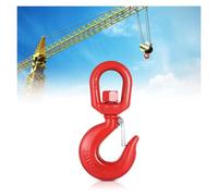 Crochet de leva pivotant 3 tonnes, crochet pivotant for grue avec loquet de sécurité, crochet de leva en acier allié G80 for élingue de leva à œil rotatif