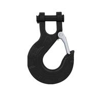 Crochet de levage Crochet de câble treuil 35 000 lb/16 T, gréement chape, remorque remorquage et loquet for bateau/camion/camping-car, accessoires 4x4 à ressort(Black)