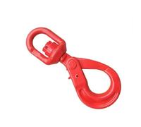 Crochet de levage pivotant Crochets de levage grue, crochet sécurité spécial for le gréement, dégagement rapide, en acier allié forgé, accessoire pivotant suspendu(05)