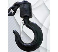 Crochet de levage pour gréement Crochet rotatif vers le haut et vers le bas en acier inoxydable, 1-3 tonnes, 6-10mm, for grue à levier de grue à chaîne(3t 10mm 1pc Down)