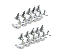 Crochet de lumières en aluminium, 10 pièces/lot, crochets Par LED, équipement de scène professionnel, treillis de lumière de scène, crochet de suspension pour lumière de Club Dj Silver