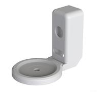 Crochet de montage mural pour haut-parleur intelligent Echo Dot 5 4 - Solution de rangement de câbles - Support en ABS - Pour cuisine, salle de bain, garage 12 x 9 cm (blanc)