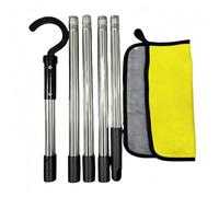 Crochet De Nettoyage Réglable Pôles Métalliques Rétractables Skimmer Crochet Récupération Pour Les Piscines D'entretien Des Crochets Pour Les Pôles