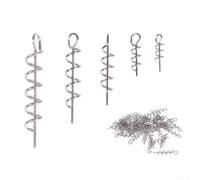 Crochet de pêche à ressort avec goupille de centrage pour leurres souples et crankbait, en acier à haute teneur en carbone, alignement et positionnement des appâts (4,2 cm)