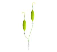 Crochet de pêche à suspension anti fond équipement double crochet flotteur appâts de natation accessoires durables appâts de natation pour eau douce et eau salée