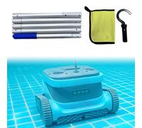 Crochet de piscine avec manche télescopique en aluminium à 5 sections pour robots nettoyeurs adaptés aux besoins d'entretien de piscine résidentielle