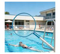 Crochet de piscine rond avec mât, crochet de sécurité télescopique professionnel en aluminium, barre de tension pour sauver l'eau, 3 m