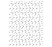 Crochet de Plafond à Rebond Automatique, Clips en Acier galvanisé, Boucles de Suspension, 100 Pièces, pour Fête D'anniversaire et de Noël