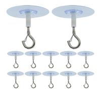 Crochet de plafond | Crochets de plafond collants | Crochet adhésif pour plafond, 12 crochets de suspension pour plafond, crochets pour yeux de plafond, crochets adhésifs pour lumières, sonnettes
