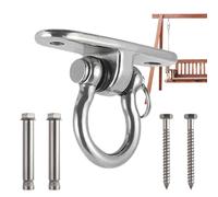 Crochet De Plafond Pivotant 360° - Suspension En Acier Inoxydable 304 Pour Usage Intensif | Support Pour Chaise Suspendue, Hamac, Balançoire Et Yoga Aérien | Haute Capacité De Charge, Installation Fac