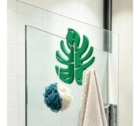 Crochet de plante feuille pour verre de 8 mm, impression 3D multifonction | Le crochet en forme de feuille s'adapte aux bords en verre compatibles de 8 mm pour accrocher des plantes légères et des