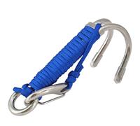 Crochet de plongée double - Crochets de plongée en acier inoxydable avec double crochet | Corde de sécurité stable et joint torique pour plongeurs, activités sous-marines, Fot