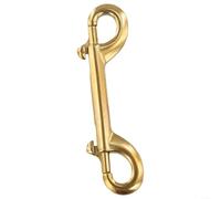 Crochet de plongée double extrémité, boucle de plongée en acier inoxydable 316 pour BCD - 90 mm/100 mm/115 mm, doré (115 mm)