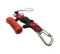 Crochet de plongée en acier inoxydable 304, corde rétractable de 1,25 m | Crochet en acier inoxydable 304, durable, résistant à l'eau salée, idéal pour la plongée et la pêche
