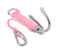Crochet de Plongée sous-Marine, Crochet de Plongée sous-Marine de en Acier Inoxydable avec Ligne pour en Grotte (Pink)