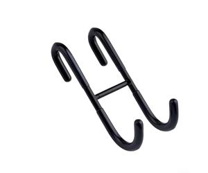 Crochet de porte de douche en acier inoxydable 304 pour salle de bain, sans perçage, protection contre les dommages (noir)