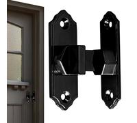 Crochet De Porte De Grange - Serrure De Sécurité Robuste En Acier, Boulon Décoratif Vintage Ajoute Une Structure Rustique, Résistant Aux Intempéries Et À La | Pièce De Fer Robuste