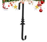 Crochet de porte de Noël, cintre de couronne de saison, 14.96x3.15x0.98 pouces Design élégant portable, porte-décoration pour porche, maison, Pâques, Halloween, printemps, intérieur et extérieur