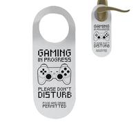Crochet de porte Gaming en progression | Zone de jeu pour chambre d'enfant | Ne pas déranger porte | Cadeau Gamer Anniversaire & Noël pour frère, fils, papa | Maison & Bureau