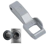 Crochet de Porte pour Machine à Laver, Crochet d'interrupteur de porte avec serrure, Compatible avec les lave-linge LG à chargement frontal, Ref MFG63099101, Acier inoxydable, Couleur Métallique