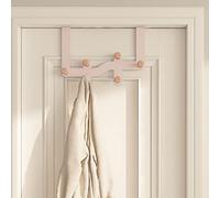 Crochet de porte robuste, 6/8/10 crochets, porte-manteau pour vêtements et serviettes, fixation murale sans perçage, idéal pour salle de bain, chambre et entrée, compatible avec les portes standard