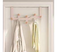 Crochet de porte robuste, 6/8/10 crochets, porte-manteau pour vêtements et serviettes, fixation murale sans perçage, idéal pour salle de bain, chambre et entrée, compatible avec les portes standard