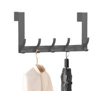 Crochet de porte robuste - Crochets de porte solides en métal - Organisateur de rangement au-dessus de la porte | Crochets de suspension peu encombrants - Porte-serviettes en métal pour chambre à