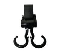 Crochet de poussette et boucle à 360 degrés pour accrocher un sac à main et un sac à provisions