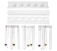 Crochet de Rangement de Bijoux 9 Pièces, Support de Cintre de Collier de Boucle D'oreille, Support de Tenture Murale de Crochet D'affichage de Bijoux, Crochet de Rangement de Bijoux Auto-adhésif