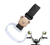 Crochet de rangement pour poussette, crochet de sac pour poussette, poussette portable, crochet spécial ours de dessin animé, en aluminium | Grands clips de sangle de poussette multifonctionnels pour