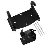 Crochet de rangement robuste pour brouette avec loquet à ressort pour la plupart des modèles de brouettes - Support en acier massif avec coussinets en silicone, finition antirouille, gain de place