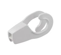 Crochet de rechange pour rail de bateau 32 mm pour garde-corps marins, crochet de câble anti-collision réglable rapide avec rainures coudées, plastique ABS (noir)