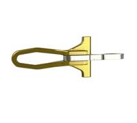 Crochet de rechange pour tige de selle de vélo pliable conçu pour Brompton et pour 360 vélos pliants, fabriqué en alliage d'aluminium et composants en acier inoxydable (doré)