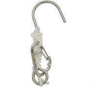 Crochet de récif en acier inoxydable 316 approuvé par la marine avec corde de sécurité lumineuse et boucle à dégagement rapide pour plongeurs (F)