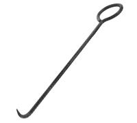 Crochet de Regard Robuste en Acier Déformé pour Levage | Outil de Levage de Regards D'égout, Prise Ferme, Noir, pour Plaques Lourdes et Manutention