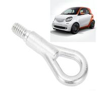 Crochet de remorquage en métal argenté compatible avec BMW 3 E36 E46 7 E38 8 E31 Z3 pour Mini R50 R52 R55 R56 R57 pour Smart Fortwo pour Roadster Remplace OEM 72151965186 72150141166 72157 203519